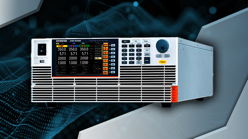 Badanie harmonicznych urządzeń elektronicznych na etapie projektu i produkcji za pomocą źródła mocy AC