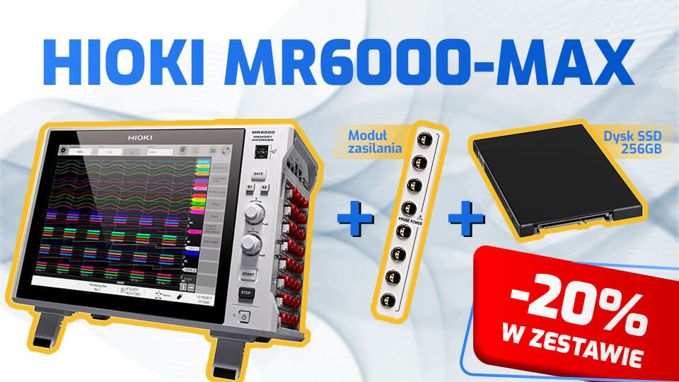 Zwiększ efektywność akwizycji danych ze zniżką -20% na pakiet MR6000-MAX