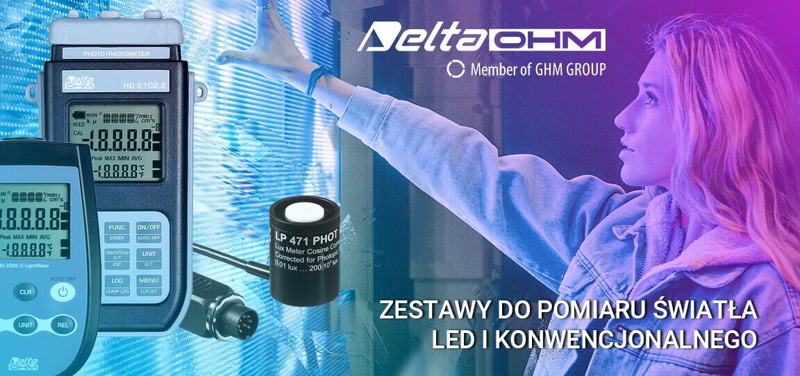 Zestawy Delta Ohm do pomiaru światła LED i konwencjonalnego