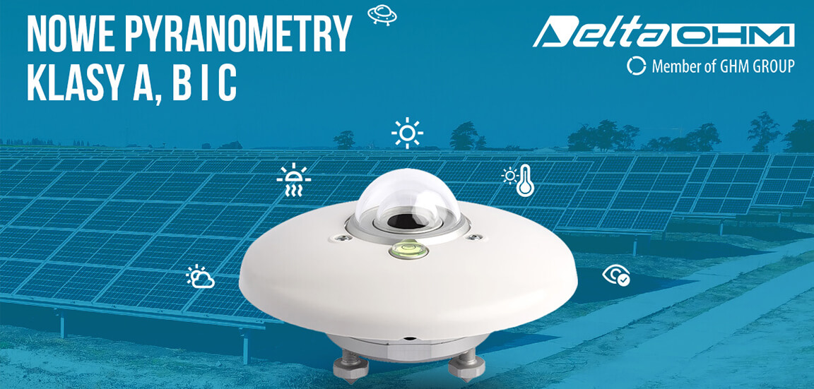 PYRAsense - nowe pyranometry Delta OHM z czujnikami diagnostycznymi