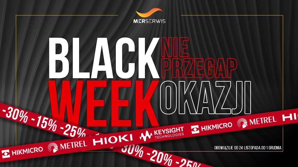 [ZAKOŃCZONE] Black Week 2025 w Merserwis! Specjalne rabaty do 30% na aparaturę pomiarową!