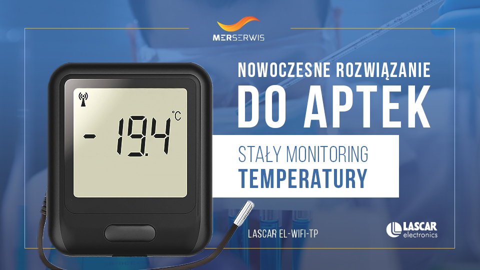 Rejestrator temperatury Lascar EL-WIFI-TP -  nowoczesne rozwiązanie dla aptek