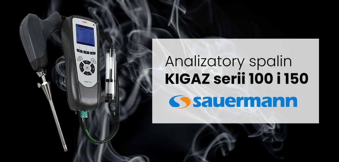 Analizatory spalin KIGAZ serii 100 i 150 firmy Sauermann