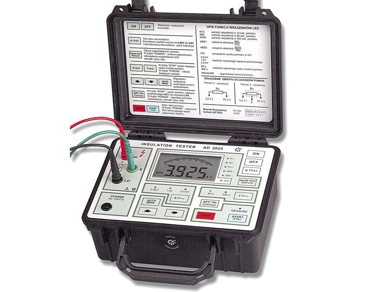Adex AD-2025 Miernik rezystancji izolacji 2,5kV