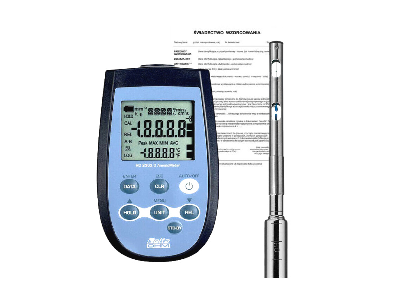 Senseca HD2303.3 Termoanemometr z sondą cieplno-oporową