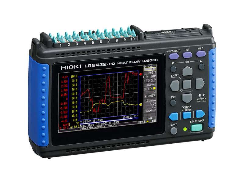 [Obrazek Hioki LR8432 Rejestrator pomiaru przepływu ciepła]