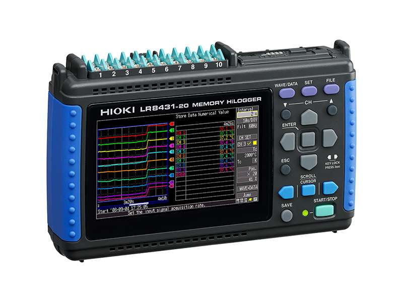 Hioki LR8431MEMORY HiLOGGER  Rejestrator 10 kanałowy