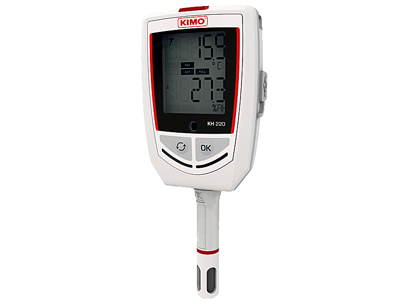 Sauermann-Kimo KH220 Rejestrator temp., wilgotn., prądu, napięcia, impulsów, ciśn. wody, światła