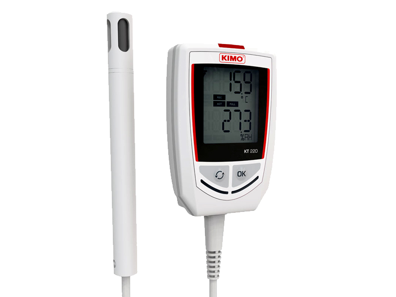 Sauermann-Kimo KT-220 Rejestrator temp., wilgotn., prądu, napięcia, impulsów, ciśn. wody