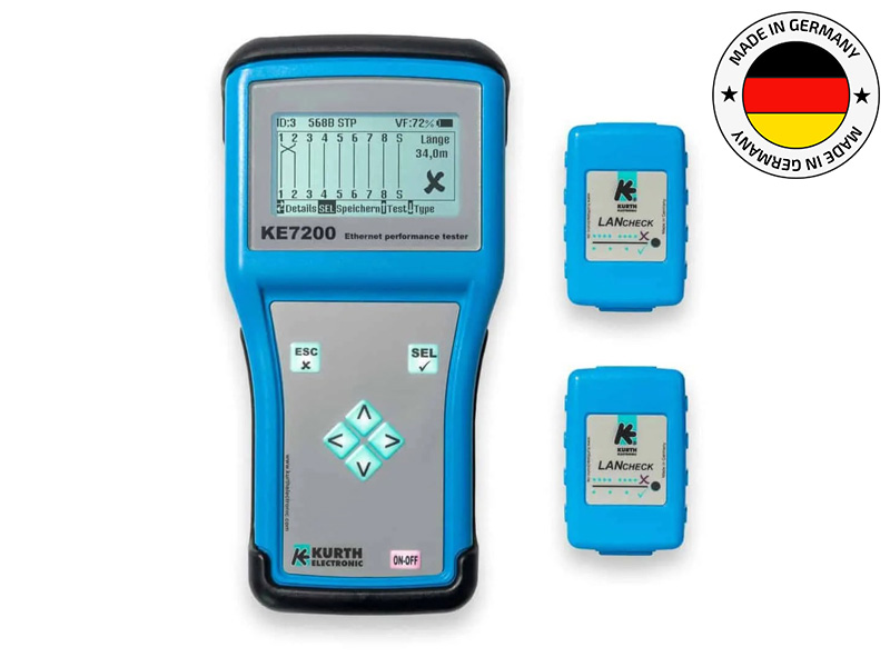 Kurth Electronic KE7200 Tester wydajności sieci ethernet