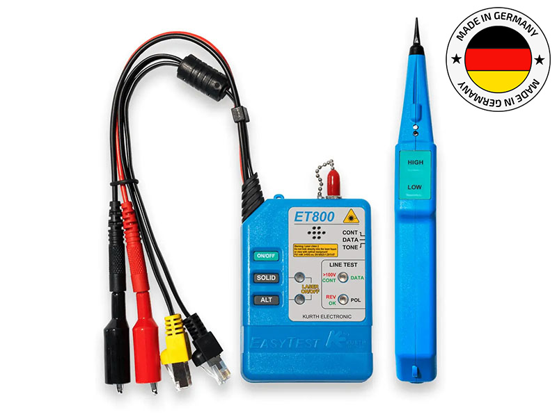 Kurth Electronic KE801 Lokalizator okablowania miedzianego, światłowodowego, identyfikator par przewodów