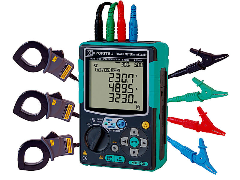Kyoritsu KEW6305 3-fazowy analizator energii (bez cęgów)