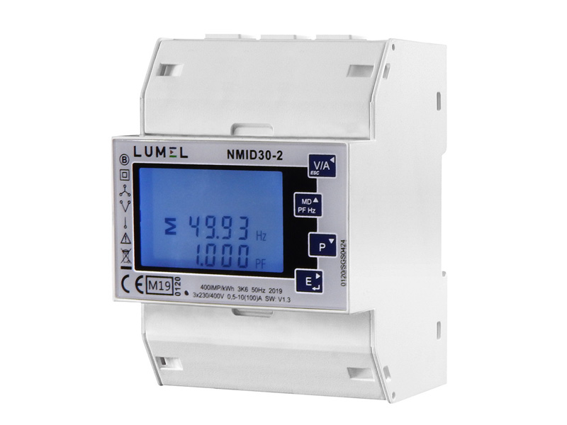 Lumel NMID30-2 Miernik energii sieci 1- i 3-faz. z certyfikatem MID 100A