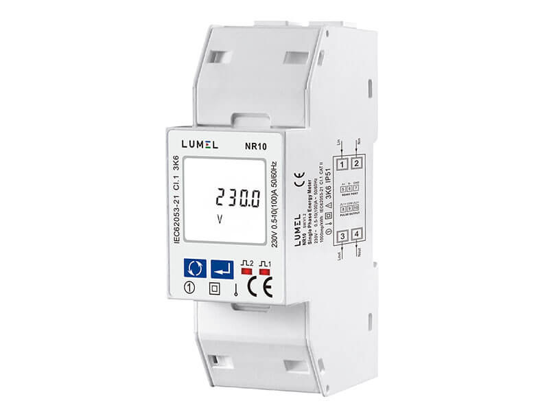 Lumel NR10 Miernik energii i parametrów sieci 1-fazowej 100A