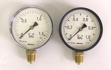 Tolin Ciśnieniomierze ogólnego przeznaczenia 100mm -0.1MPa...2,5MPa