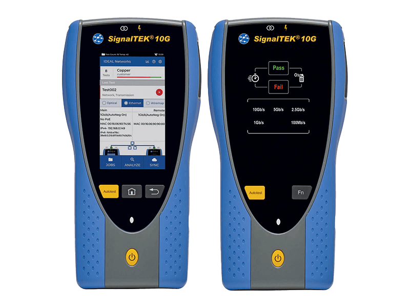 TREND Networks SignalTEK 10G PRO Tester z funkcją testowania sieci oraz okablowania FO