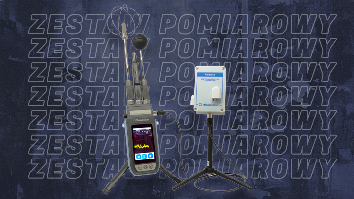 Zestaw Senseca HD32.3TC z czujnikiem pyłu zawieszonego i CO2.