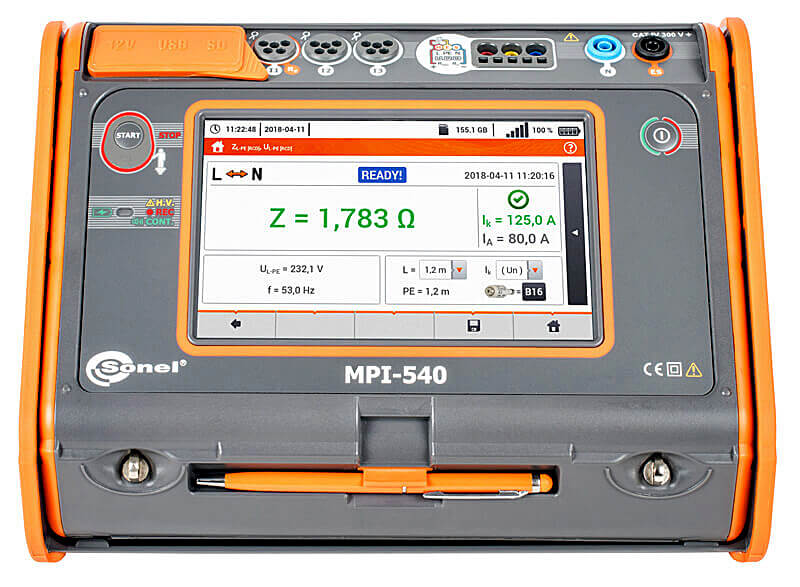 Sonel MPI-540 Miernik instalacji z analizatorem sieci trójfazowej z cęgami