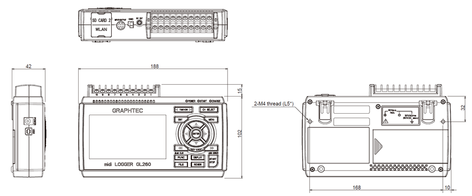 graphtec gl260 wymiary 1